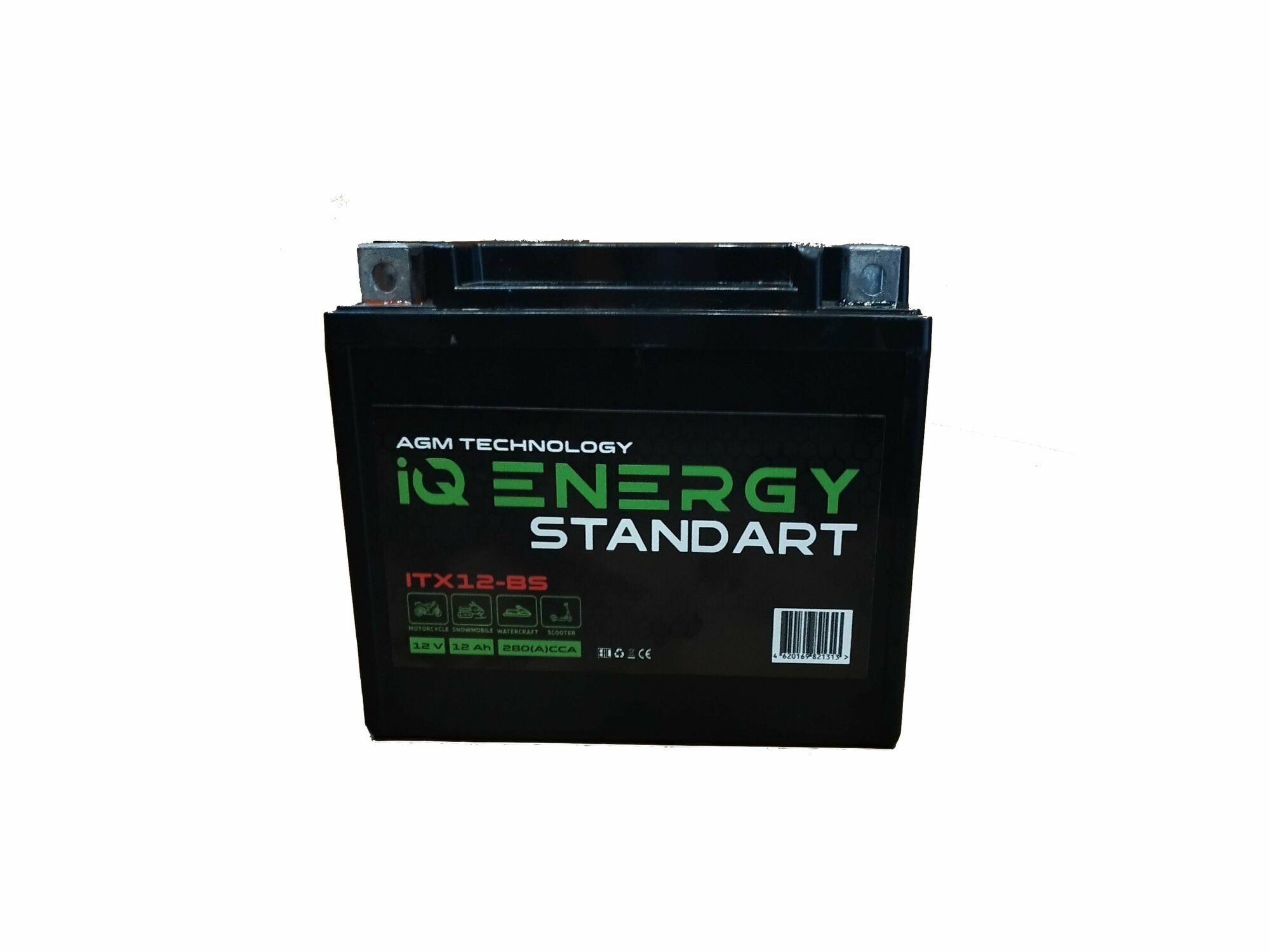 Мото аккумулятор IQ Energy 12 Ah 270A (CT 1212, YTX12-BS) 152х87х132 п/п