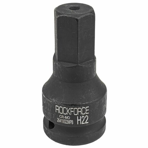 Головка-бита ударная 6-гранная 22мм, 3/4' RockForce RF-26410022MPB