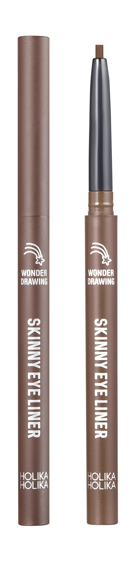 HOLIKA HOLIKA Подводка-карандаш для глаз Wonder Drawing Skinny Eyeliner, 0,14 г, 03 Walnut Brown