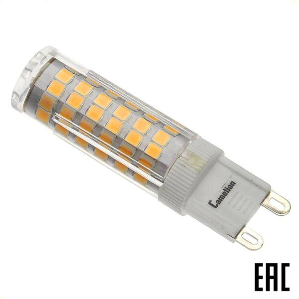 Лампа 6Вт LED6-G9-NF/845/G9 220V 490Лм 4500K светодиодная капсула холодный белый свет (Camelion) (3 шт. в комплекте)