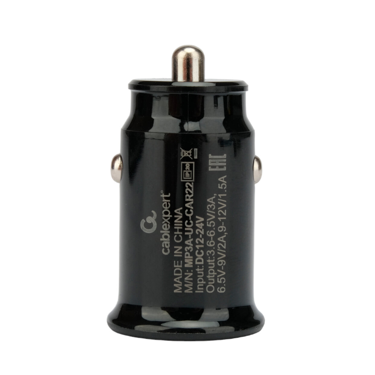 Зарядное устройство автомобильное Cablexpert 18Вт, QC3.0, 1 порт USB - фото №3