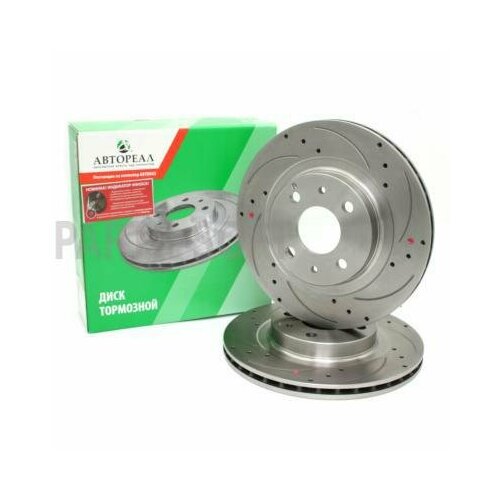 AVTOREAL ABPE123501070 Диск тормозной ВАЗ 2112 (R-14) перфо Евро (перфорация + насечка)