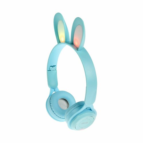 Наушники беспроводные Y08R накладные детские BT 51 подсветка 400 мАч синий 175500₽