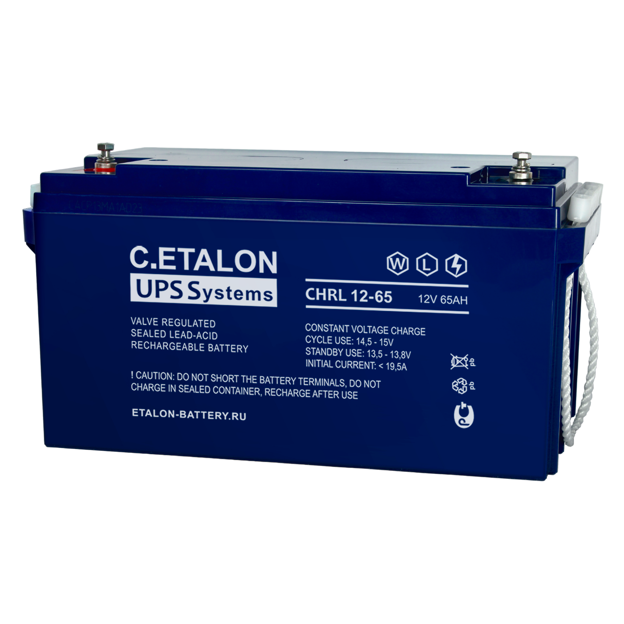Аккумуляторная батарея C.ETALON CHRL 12-65 (12В - 65Ач/65000мАч)/ AGM