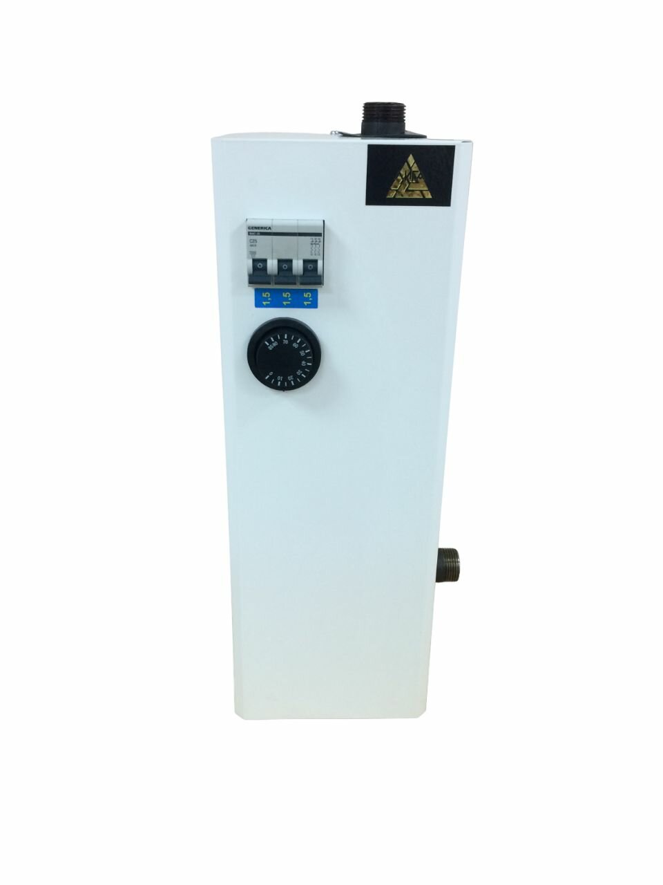 фото Электрический котел 4.5 квт с автоматами патрубки вверх вправо