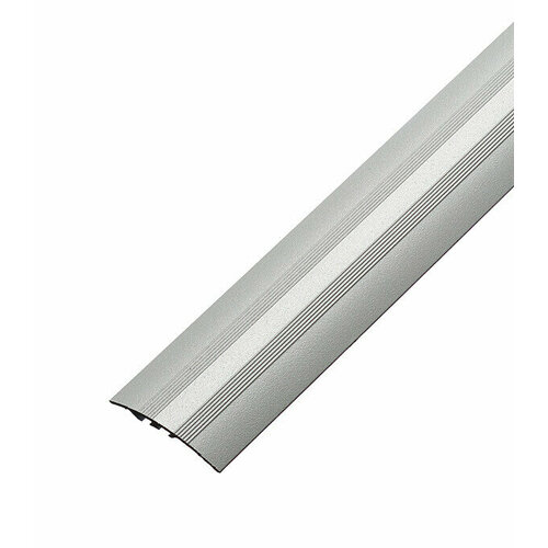 Порог алюминиевый разноуровневый кант 40х900 мм серебро перепад до 8 мм