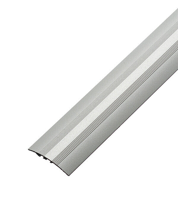 Порог алюминиевый разноуровневый кант 40х900 мм серебро перепад до 8 мм