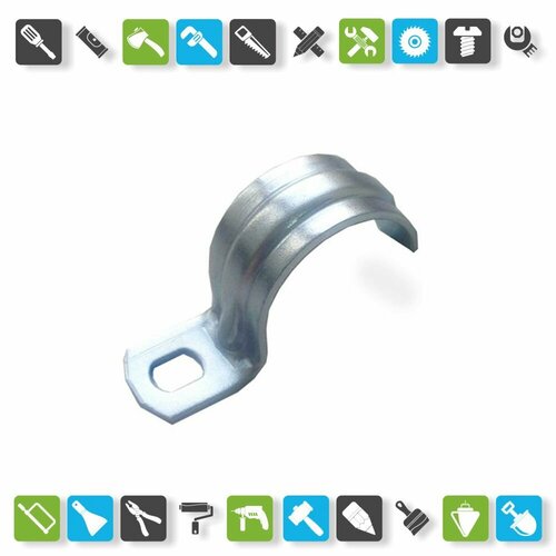 Скоба однолапковая СМО d 25-26мм для металлорукава (уп. 100 шт.)