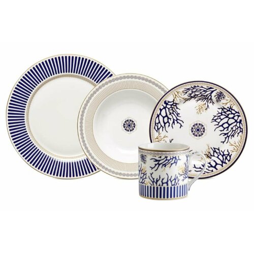Набор обеденный с кружками Corallo 4 персоны 16 предметов Pozzi Milano 1876 14070₽