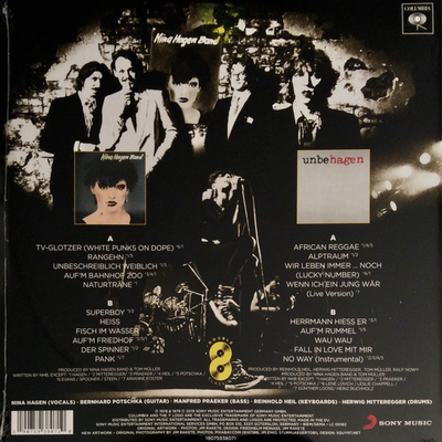 Nina Hagen Band Nina Hagen Band - Original Vinyl Classics: Nina Hagen Band + Unbehagen (2 LP) Sony - фото №6