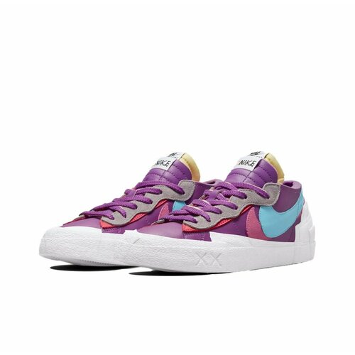 Кроссовки NIKE Blazer Low, размер 38,5 EU, красный, розовый кроссовки nike kaws x sacai x blazer low neptune blue синий