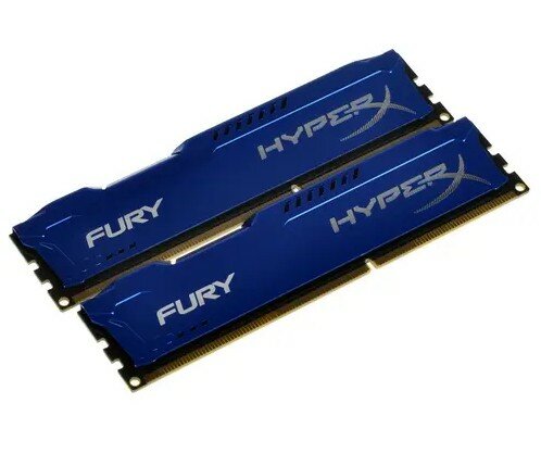 Модуль памяти KINGSTON HyperX FURY Blue Series DDR3 - 2x 4Гб 1600, DIMM, Ret - фото №18