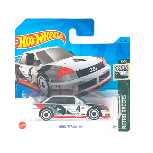 Hot Wheels Машинка базовой коллекции AUDI `90 quattro белая 5785/HKG35 hot wheels машинка базовой коллекции bmw i8 roadster серебристая 5785 hkh44