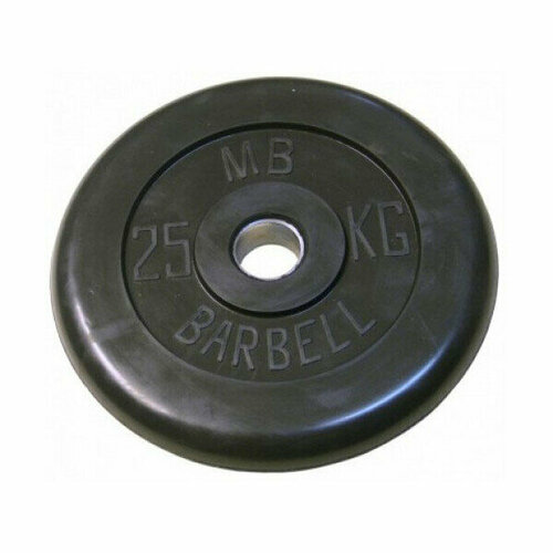 Диск обрезиненный MB Barbell MB-PltB31-25