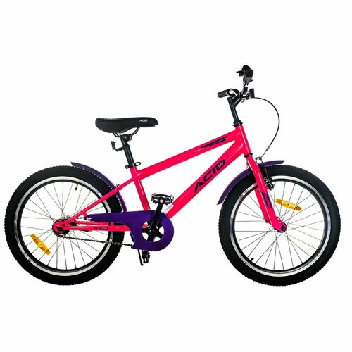 Велосипед детский подростковый ACID M 220 20" рама 11" 2024 года розово-фиолетовый