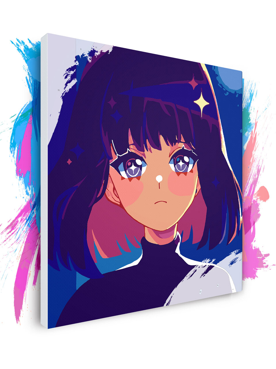 Картина по номерам на холсте Sailor Saturn, 120 х 120 см
