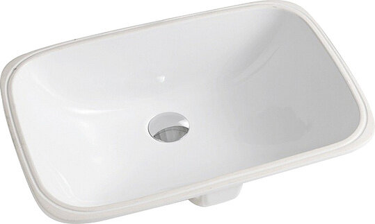 ArtCeram Washbasins Nettuno Раковина встраиваемая снизу 56x38 см, без отв. под смеситель, цвет : бел NTL001 01 00