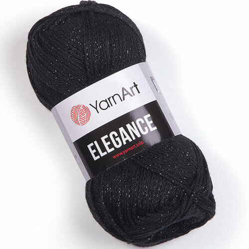 Пряжа Yarnart ELEGANCE 104 черный (5 мотков)