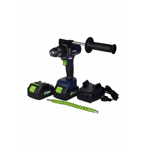 Шуруповерт аккумуляторный бесщеточный AYGER AP18BL4 с двумя аккумуляторами 4Ah 11848₽