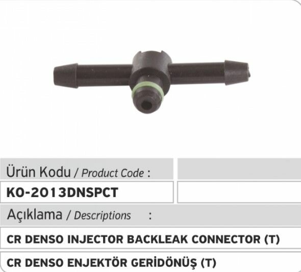 KO-2013DNSPCT Коннектор обратки форсунки DENSO / пластиковый штуцер