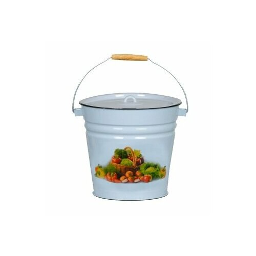 Ведро эмаль 12Л С крышкой серо-голуб сентябрь 1С28С череповец 2462₽