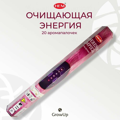 Палочки ароматические благовония HEM Очищающая Энергия Cleaning Powers 20 шт энергия радости