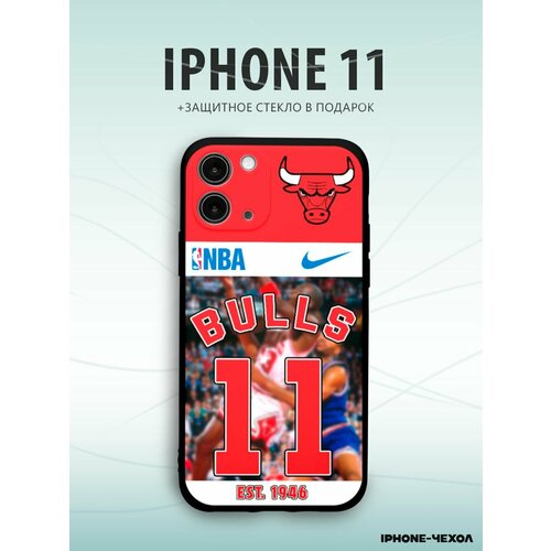 Чехол Iphone 11 баскетбол bulls номер 11