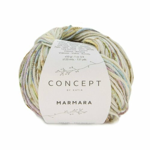 Пряжа для вязания Katia Marmara (103 Pastel blue-Very light green-Light pink-Pastel yellow) the marmara sisli