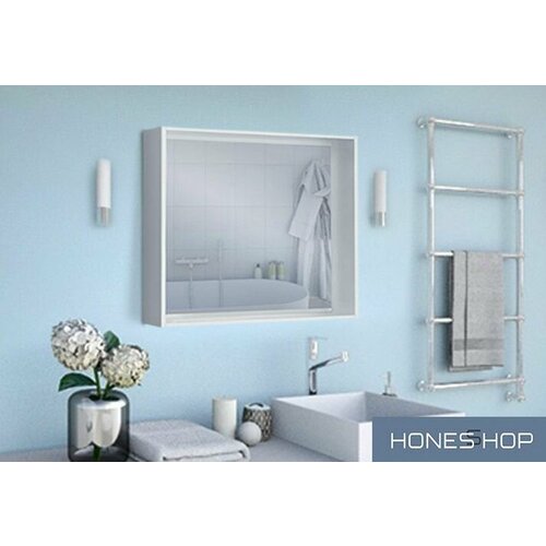 Зеркало для ванной Картер ЛДСП белый 65х15х60 12087₽