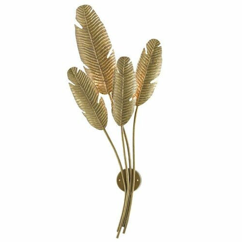 Бра Листья Золотые Пальмы Golden Palm Leaves Wall Lamp 44.1766-0