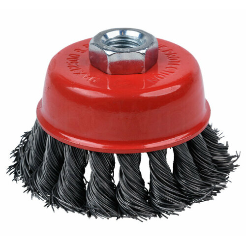 Щетка металлическая чашечная жесткая проволока для УШМ 75мм*M14мм YIDA