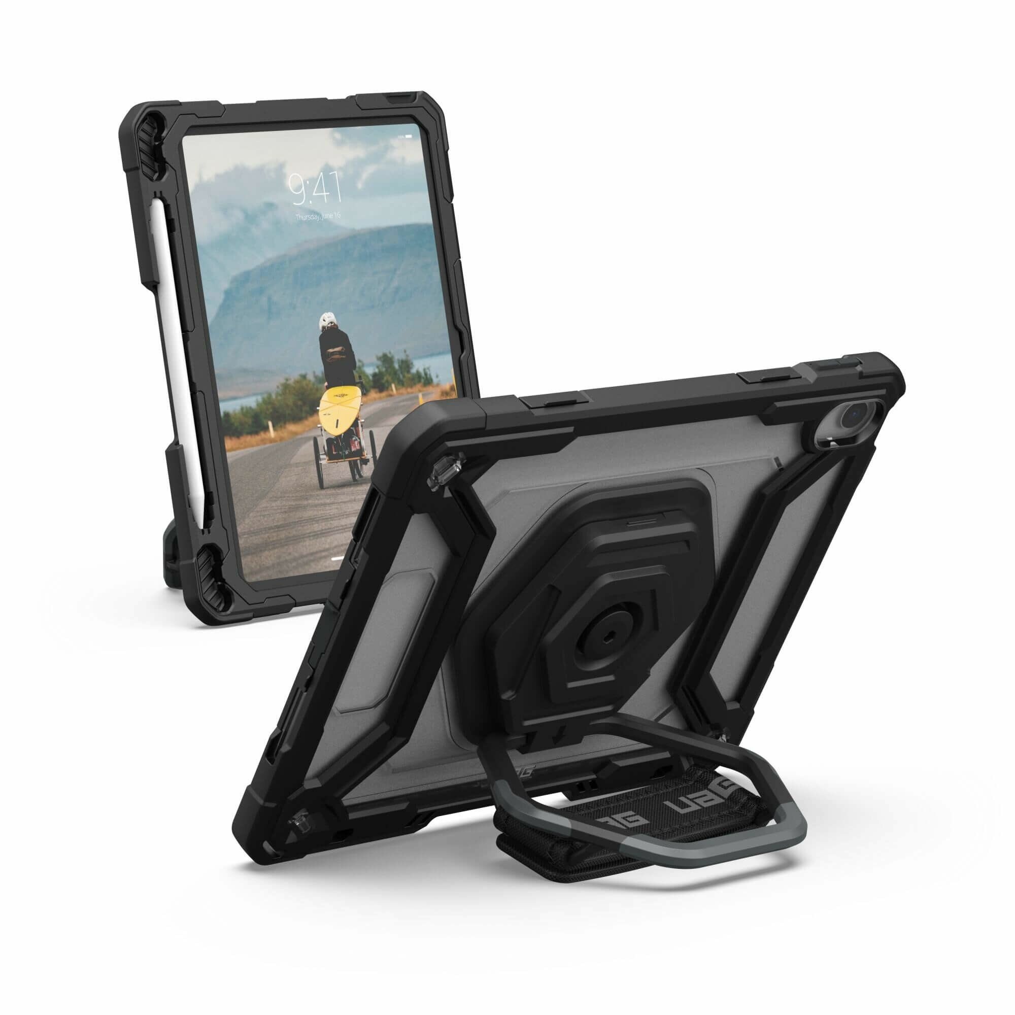 Чехол UAG Plasma для iPad 10.9 (10th Gen 2022) черный/прозрачный (Black/Ice)