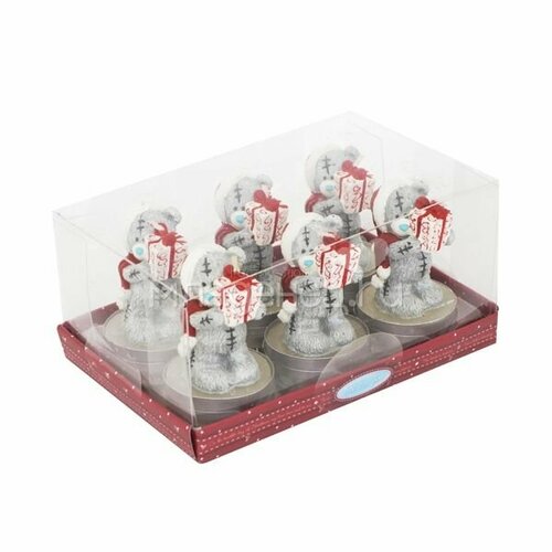 Набор свечей Мишки Тедди Me to you высота 7 см 6 шт 1888₽