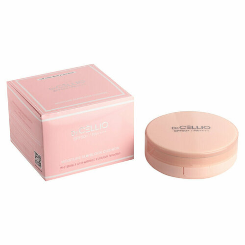 Крем-кушон для лица солнцезащитный увлажняющий DrCellio Moisture Sun Block Cushion 13 Light Beige 1482₽