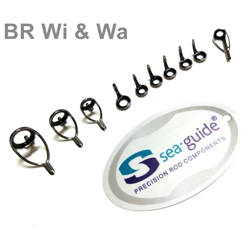 Направляющие для удочек BR Wi & Wa алюминиевые 10 шт Silver Tip Size 5-1.8mm
