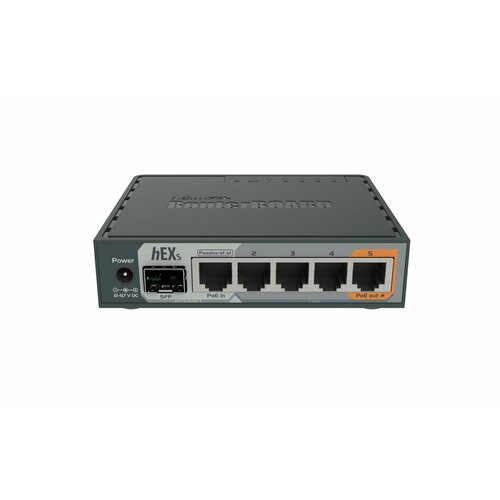 Роутер hEX S маршрутизатор mikrotik hex poe lite rb750upr2 5 портов 10 100 ethernet