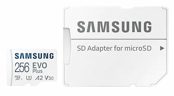 Карта памяти Samsung microSDXC EVO Plus Class10 UHS-I U3 (130MB/s) 256GB + ADP (APC)