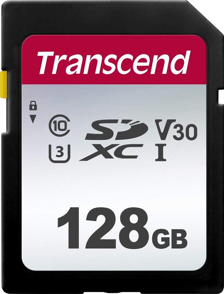 Карта памяти Transcend SDXC 300S Class 10 UHS-I U1 (95/40 MB/s) 128GB