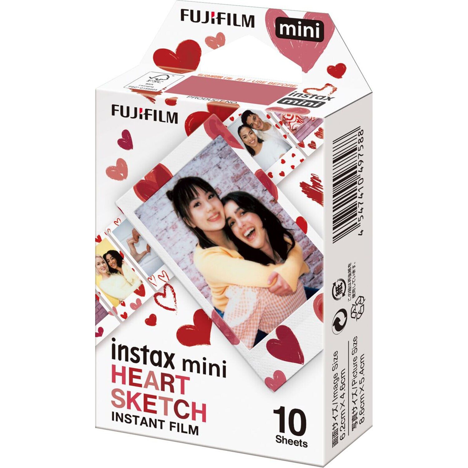 Картридж для камеры Fujifilm Colorfilm Instax Mini 10 pack Hearts