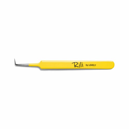 Пинцет для наращивания Rili тип Г (7 мм) желтый пинцет для наращивания rili тип г 5 мм yellow line