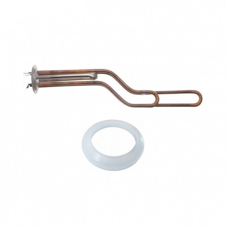 фото Комплект ТЭН RF 2500W(1000+1500), итатэн, медь, D64мм, клеммы под разъем+под винт, Shuttle, L375мм, горизонтальный 220V+ прокладка , 20723K1