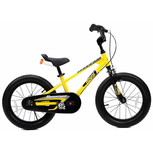 Детский велосипед Royal Baby Freestyle EZ 14 (2024) 14 Желтый (94-114 см) двухколесные велосипеды royal baby freestyle 7th 14