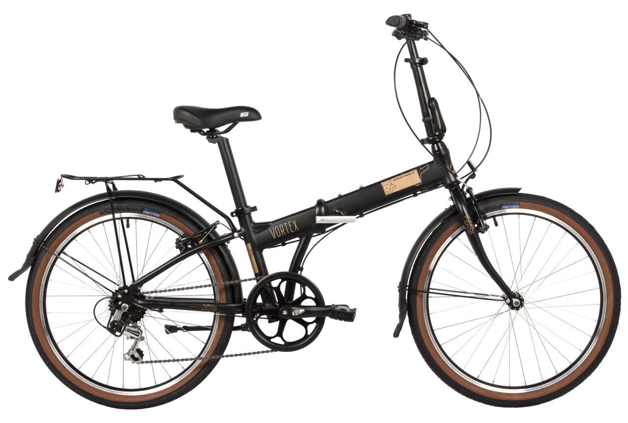 Складной велосипед Novatrack Vortex 20" (2024) 20 Черный (145-180 см)