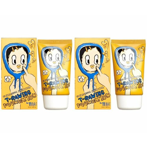 ELIZAVECCA Крем тональный с легким покрытием elizavecca skin liar t-rawing foundation тон 11 50 мл 2 шт 2493₽