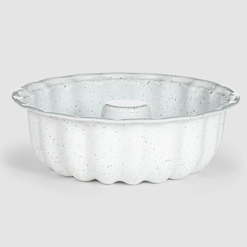 Форма для пирога Kitchenstar белая 25 см, форма для выпечки