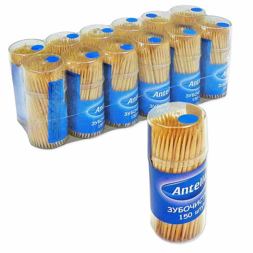 Зубочистки ANTELLA в банке 150шт 363₽