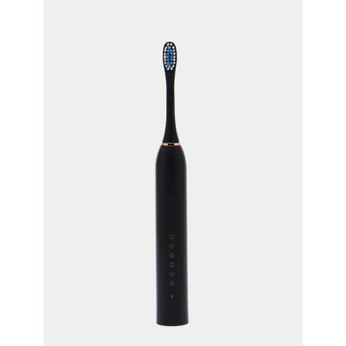 электрическая зубная щетка новинкитоп smarter x3 черный матовый черный Электрическая зубная щетка Smarter Sonic Toothbrush X-3, цвет черный