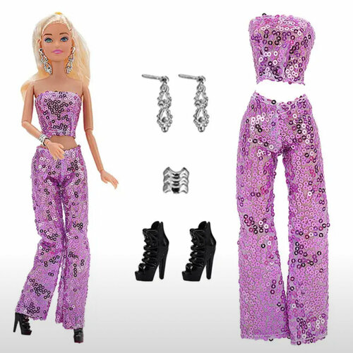 Костюм для куклы Барби новейшая одежда для барби платья для кукол модные юбки с блестками повседневная одежда юбки барби 1 6 одежда для кукол аксессуары для кукол
