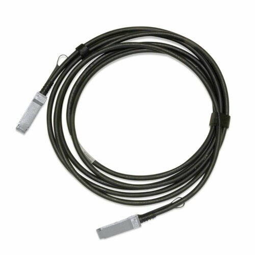 Кабель Mellanox MCP1600-C00AE30N Passive Copper cable, ETH 100GbE, 100Gb/s, QSFP28, 0.5m, Black, 30AWG, CA-N интерфейсный кабель mellanox интерфейсный кабель mellanox mfa1a00 e010 вилки кабеля 100gb s qsfp28 длина кабеля 10м