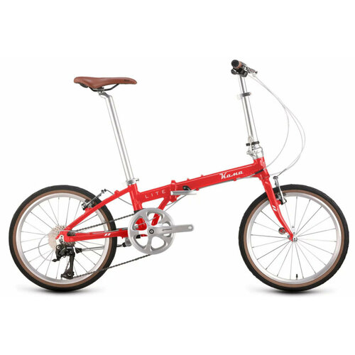Складной велосипед Kama Lite 20 2024 20 Красный 150-180 см 51890₽
